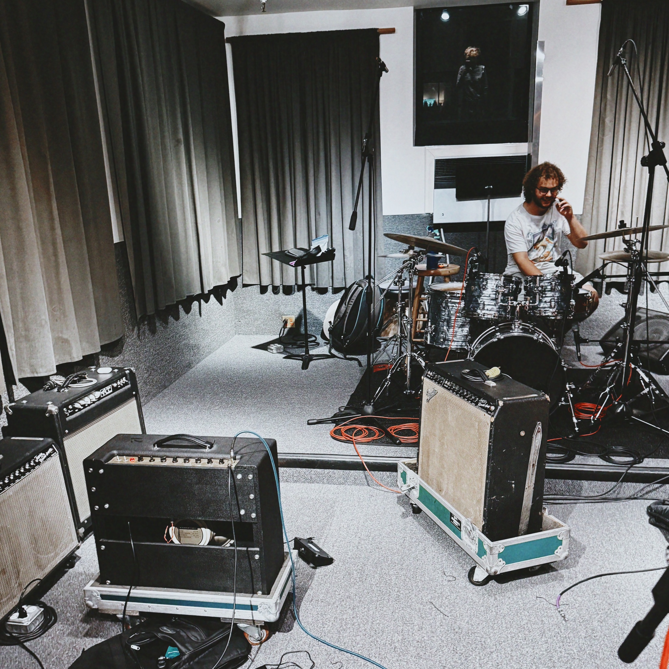 Stephen’s amplifier setup at Euphoria Studios