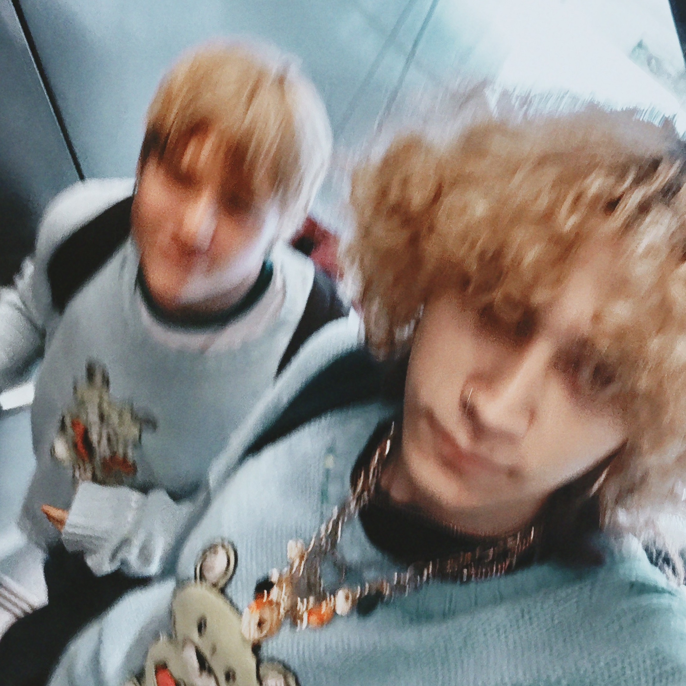Stephen and Evan in matching shirts before Thirsty Thursday